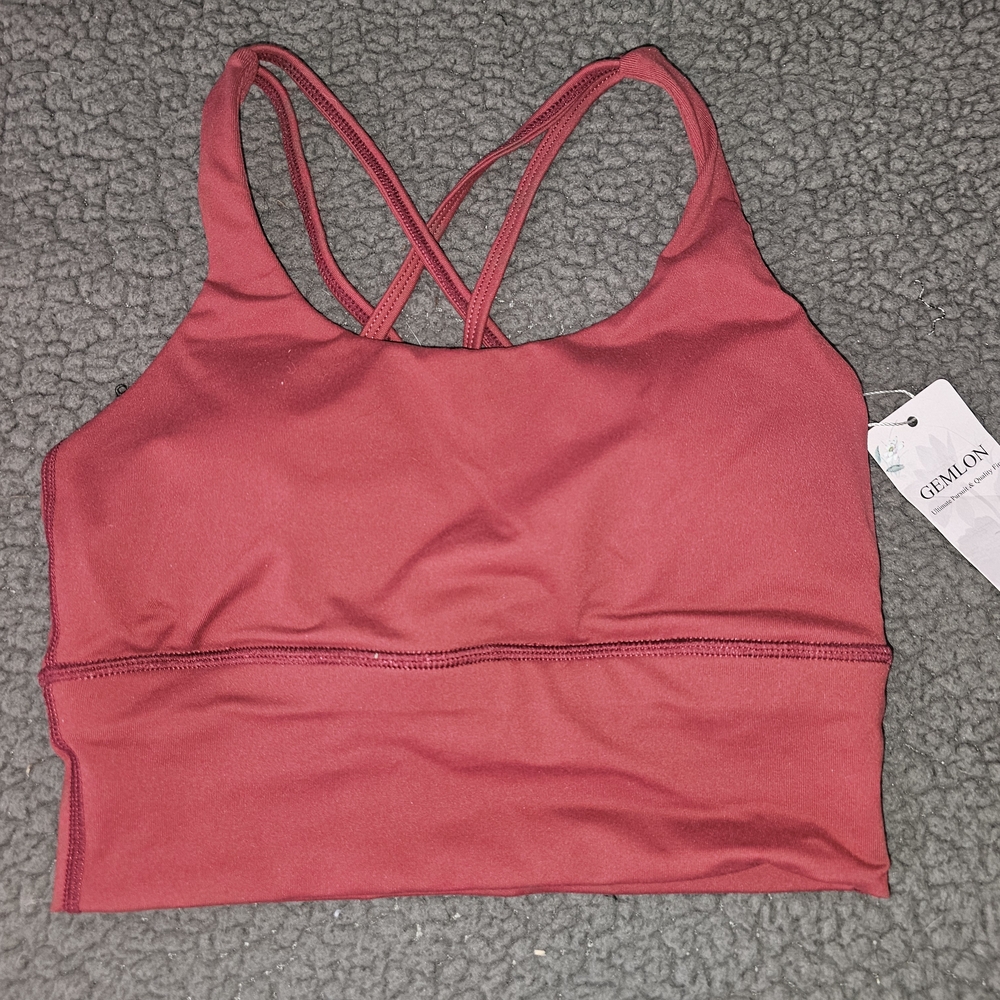 Burgundy Sports Bra